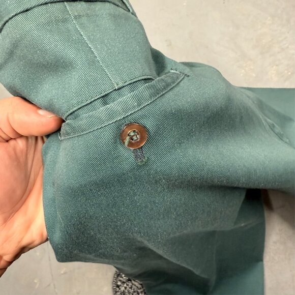 Vintage 60s 70s Koratron Work Pants Lightning Zipper 38x27 - Picture 12 of 12